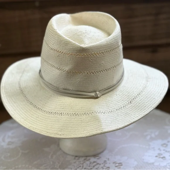 GIGI PIP Arlo Rancher Fedora Straw Hat. Small/Medium - Picture 7 of 10